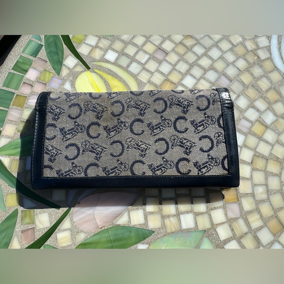 CELINE Vintage Long Wallet in Navy Project - Picture 3 of 11